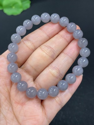 H43124764 和田玉手串  卡7.7mm左右    货品总重约18g