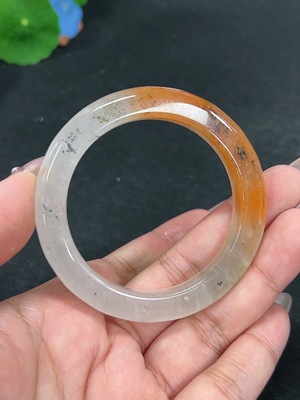 H41946752 非洲翠(独龙玉)正圈手镯 圈口49.2 货品总重约32.6g
