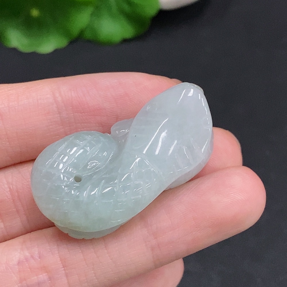 F35077925 Jadeite Flying Snake Pendant Total Weight About 17.7g