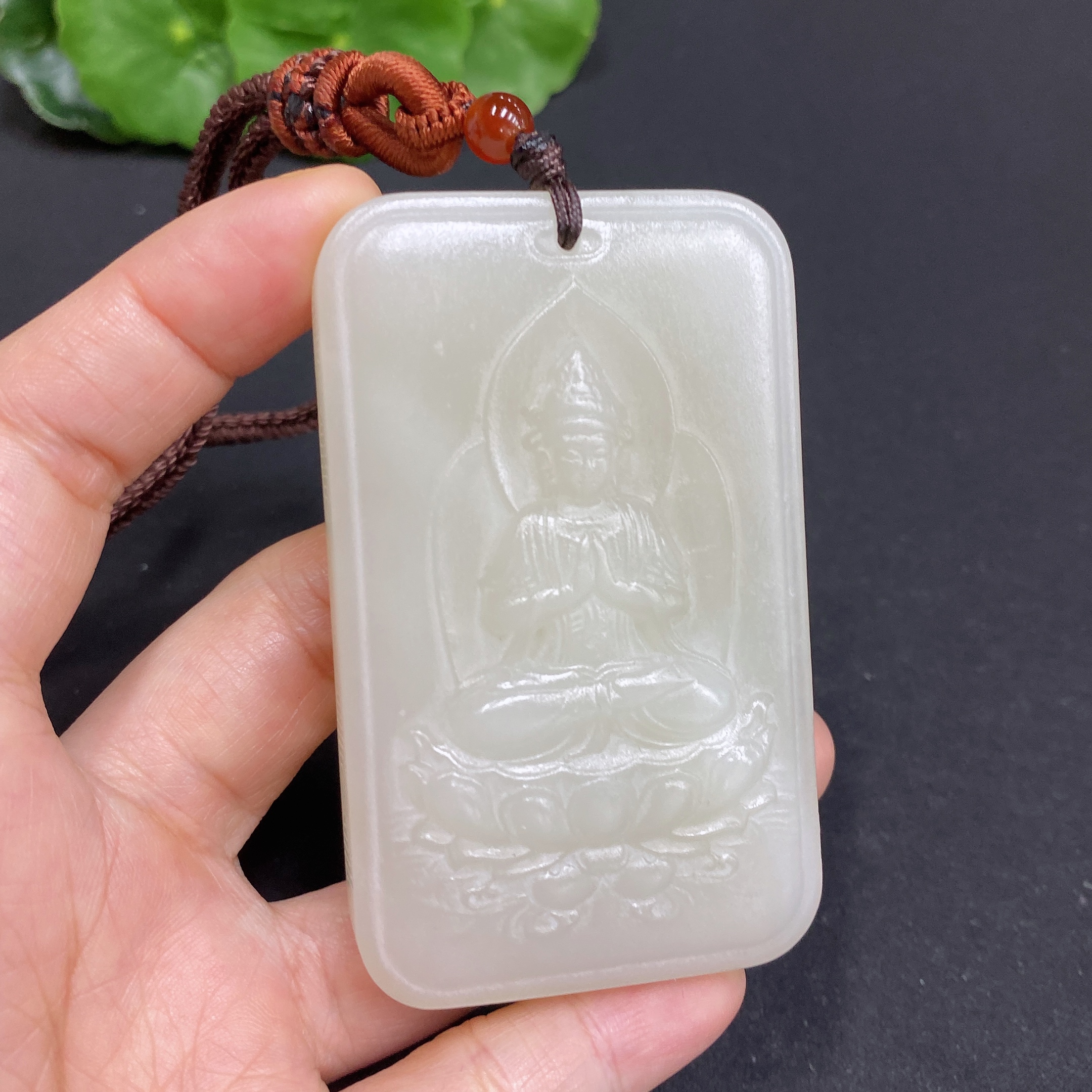H33844773 Hetian Jade Pendant Guanyin