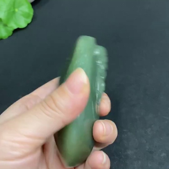 H33878753 Hetian Jade Handheld Carving - God of Wealth, Total Weight Approx. 203.6g