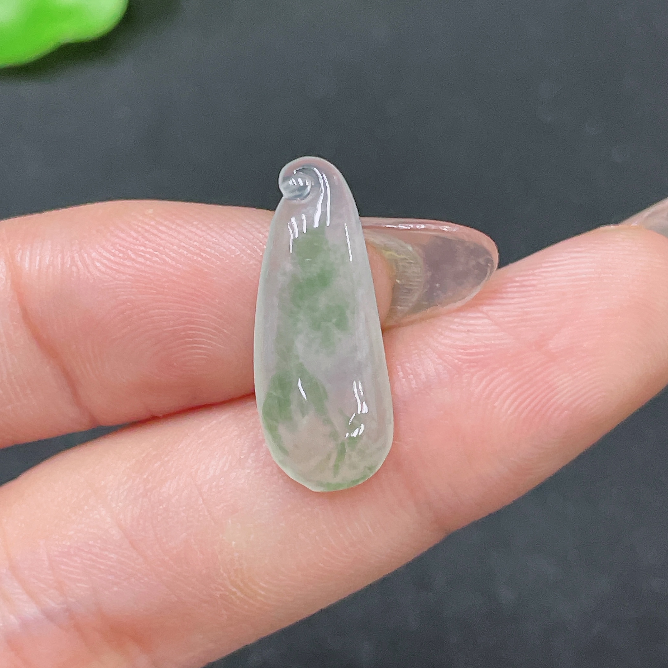 F34046334 Jadeite Pendant Total Weight Approx.1.25g
