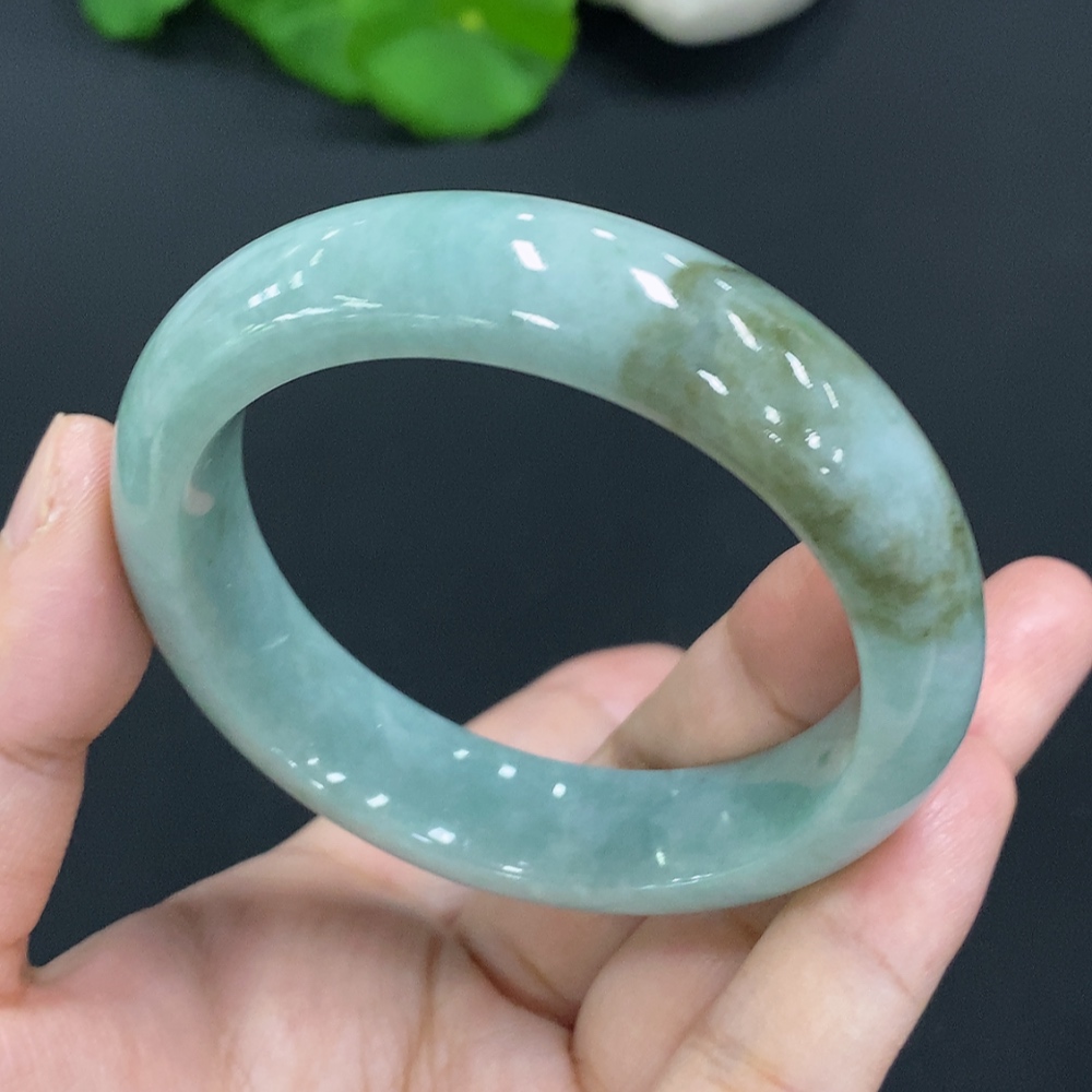 F27103939 Jadeite Round Bracelet Size 54.8 Total Weight Approx. 66.5g