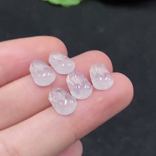 F34075291 Jadeite Pi Xiu Inlaid Piece Sell as a Lot