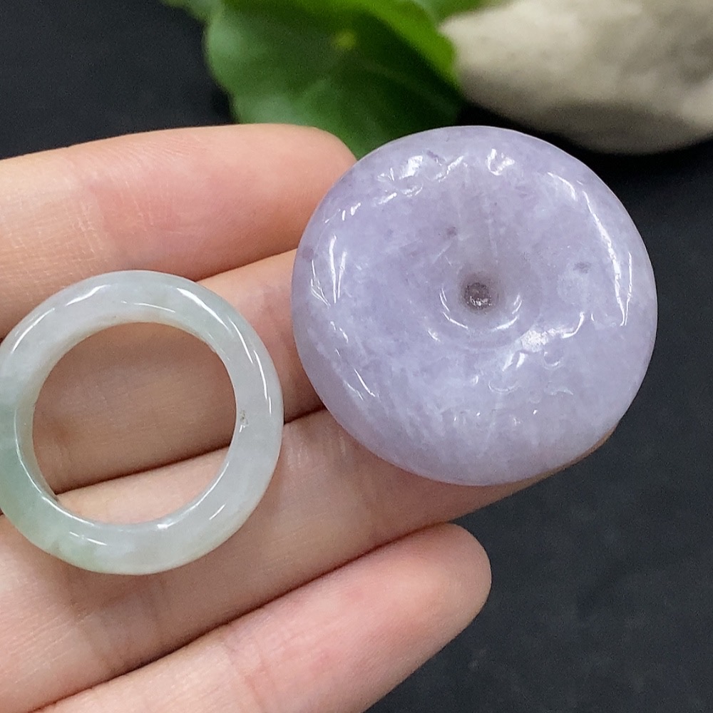 F35090247 Jadeite safety buckle pendant/ring