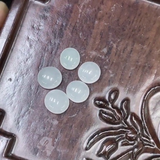 F32696821 Jadeite Inlaid Pieces (Sold as a Lot)