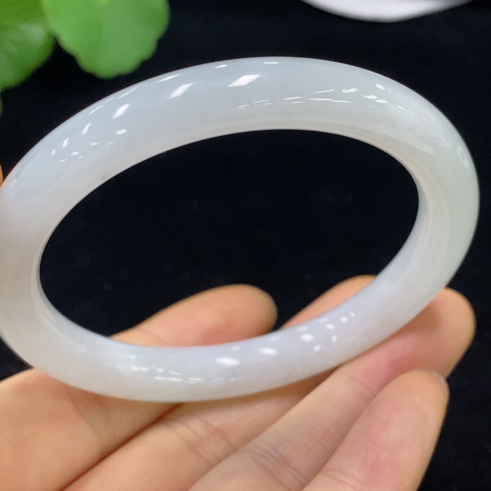 F35137280 Jadeite Round Bangle Total Weight Approx. 36.64g Size 53.6