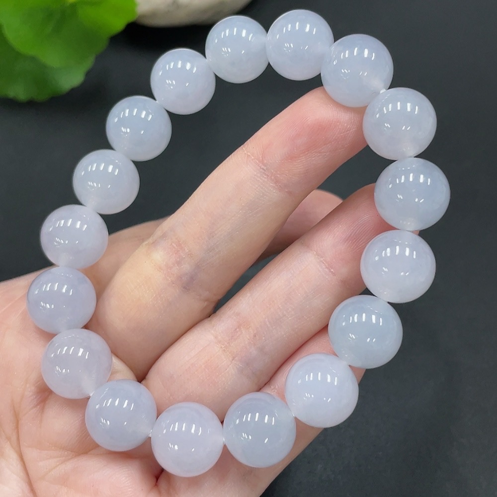 F22451689 Jadeite Bead Necklace Approx. 11.8mm Total Weight 49.441g