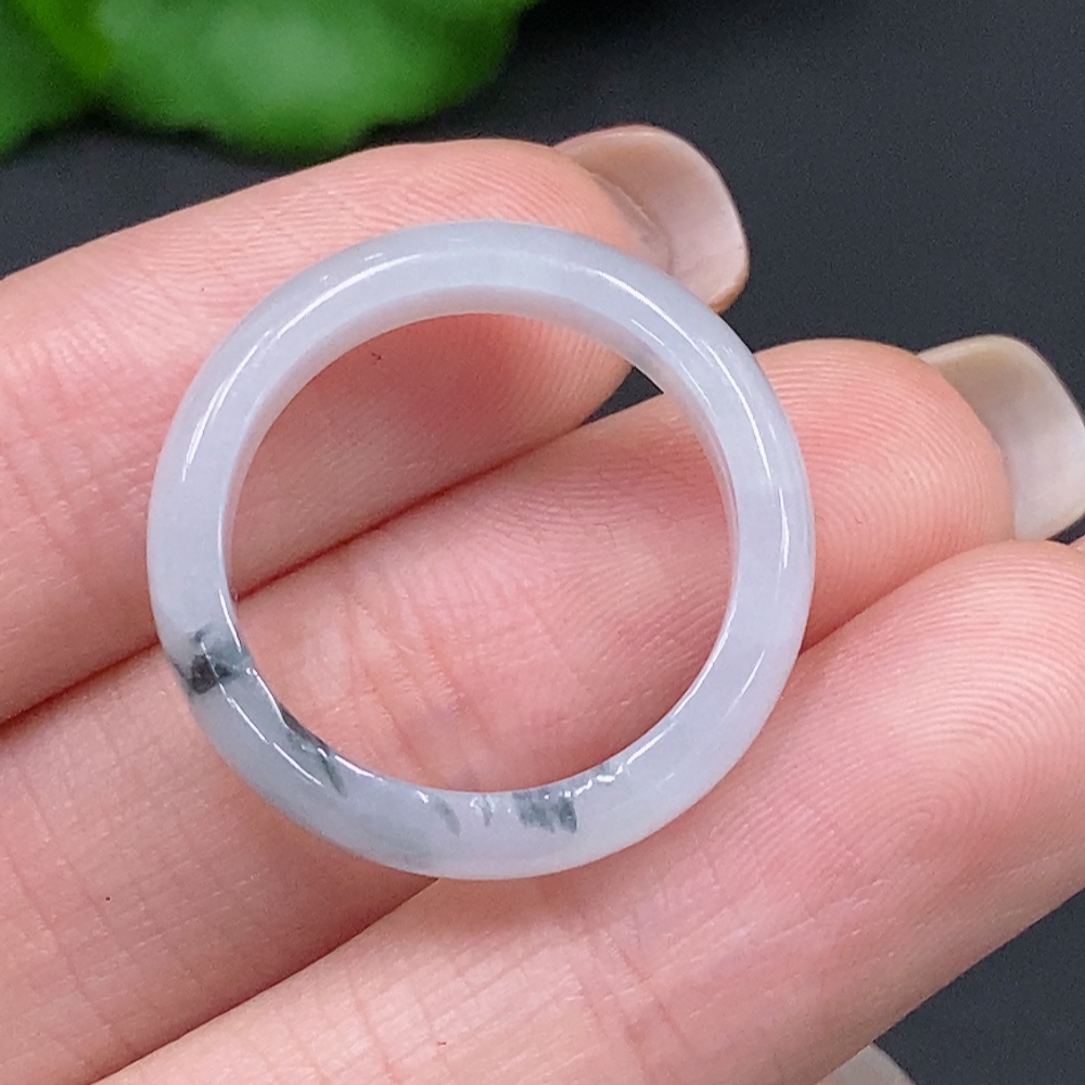 F27074873 Jadeite Ring Size 18 Total Weight Approx. 3g (Including Other Mineral Components)