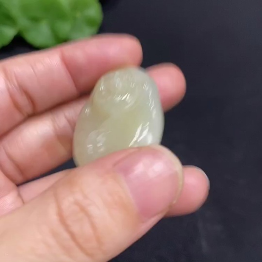 H32813095 Hetian Jade Pendant Buddha Total Weight Approx. 17.6g