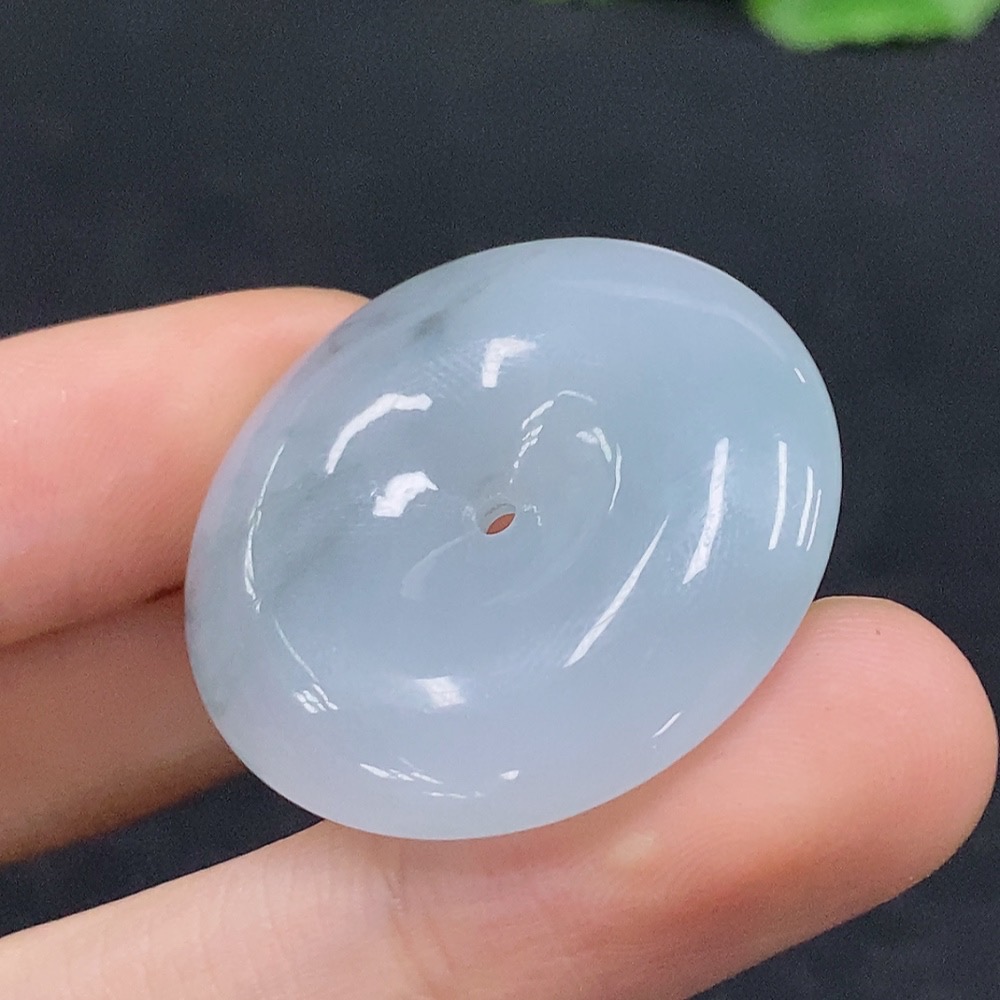 F31684028 Jadeite Safety Buckle Pendant Total weight approx. 12.02g containing other mineral components