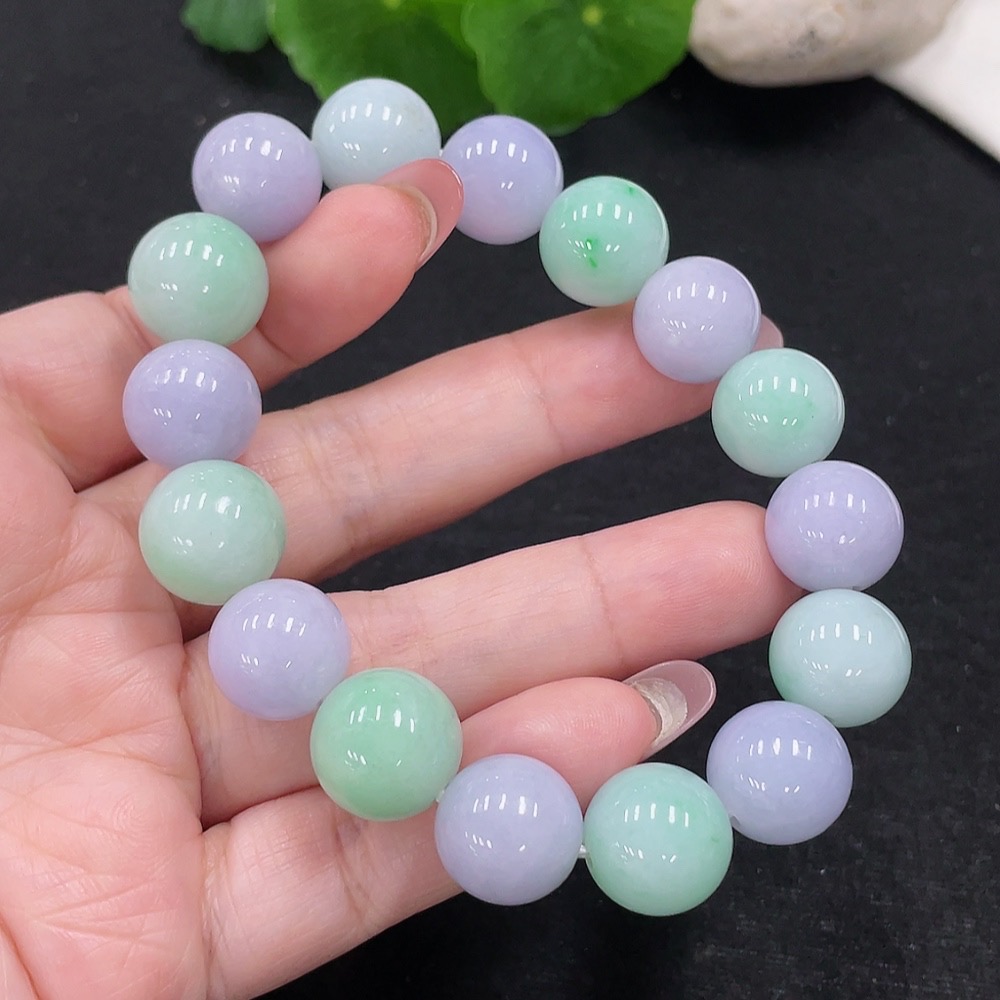 F32773953 Jadeite Beaded Bracelet Approx.13mm Total Weight Approx.60.5g