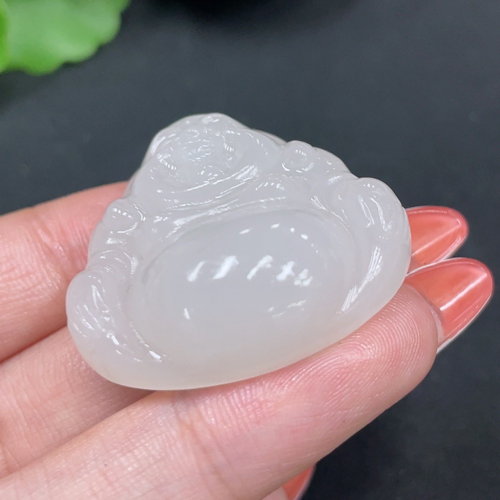 H34027052 Hetian Jade Pendant Buddha Total Weight About 19.6g