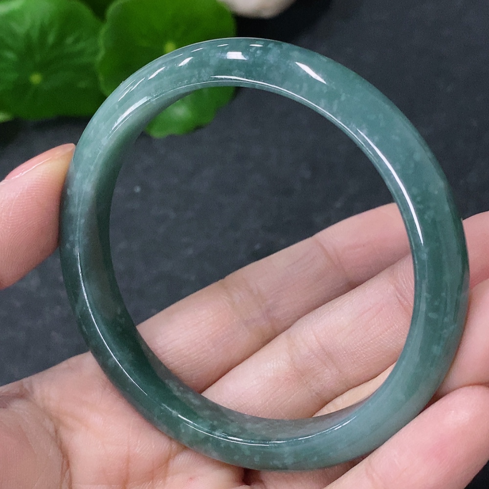 F34043710 Jadeite Round Bangle Size 53.2mm Total Weight Approx. 29.7g