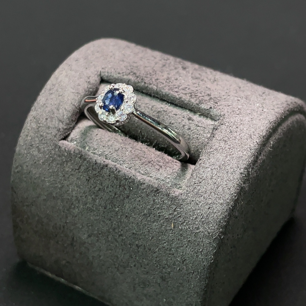 C23576489 Sapphire Ring, Total Weight Approx. 1.21g, Non-Gold Setting