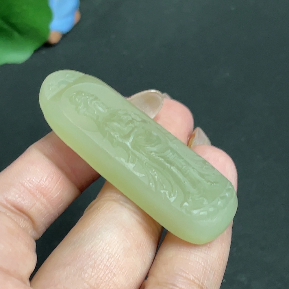 H29358232 Hetian Jade Pendant Guanyin Total Weight Approx. 21.1g