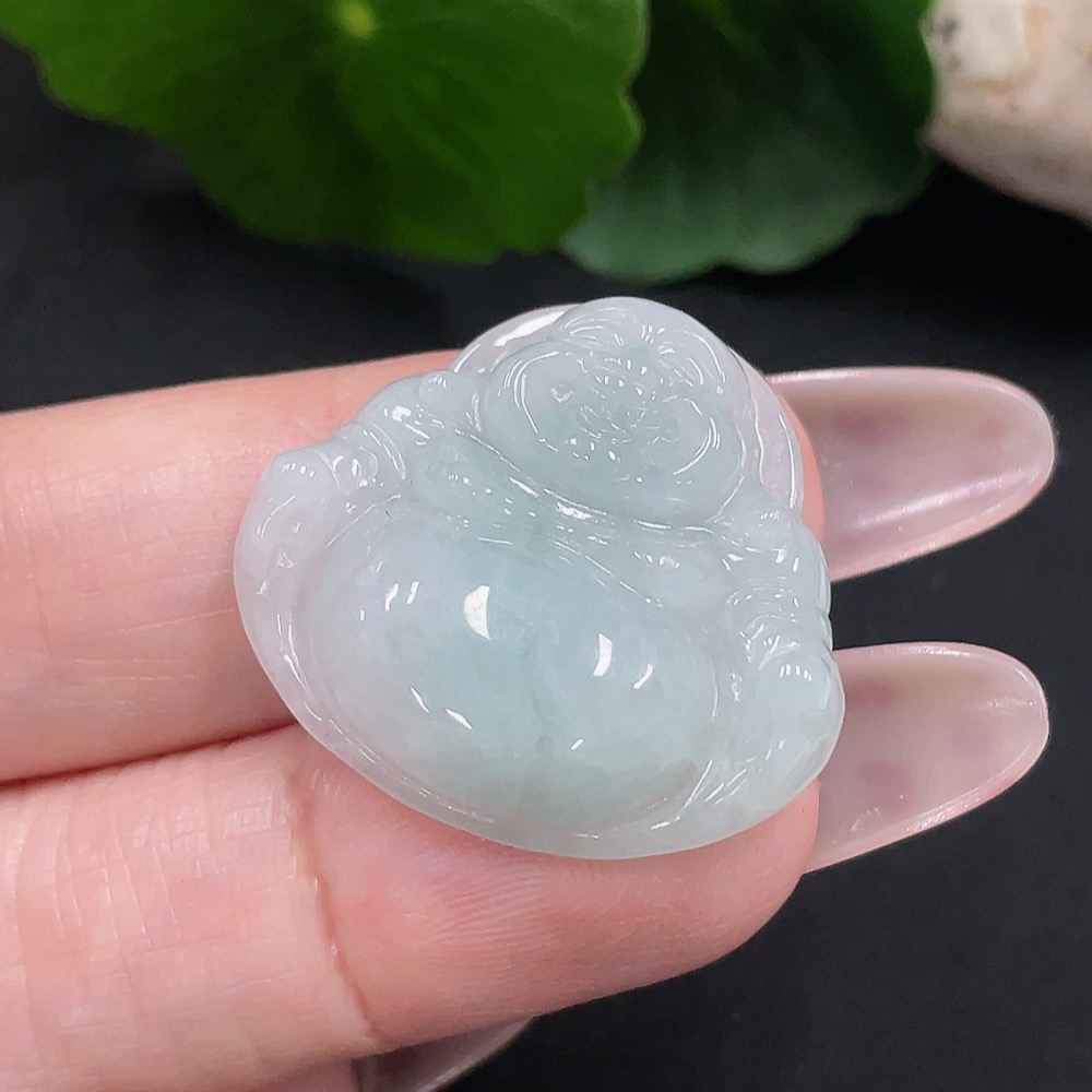 F34068815 Jadeite Buddha Pendant, Total Weight Approx. 5.8g