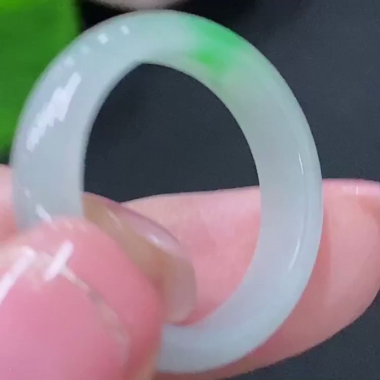 F29320358 Jadeite Ring Size 17 Total Weight Approx. 2.77g