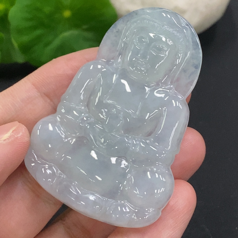 F33856721 Jadeite Guanyin Pendant Total Weight Approx. 20.6g