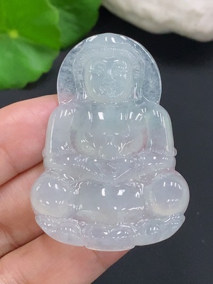 F31622672 Jadeite Guanyin Pendant Total Weight Approx.16.4g