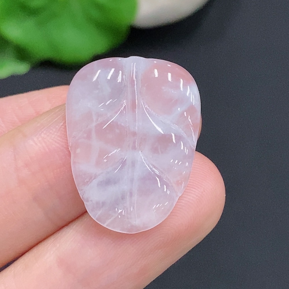 F32756508 JadeiteLeaf Pendant Total Weight Approx. 2.1g