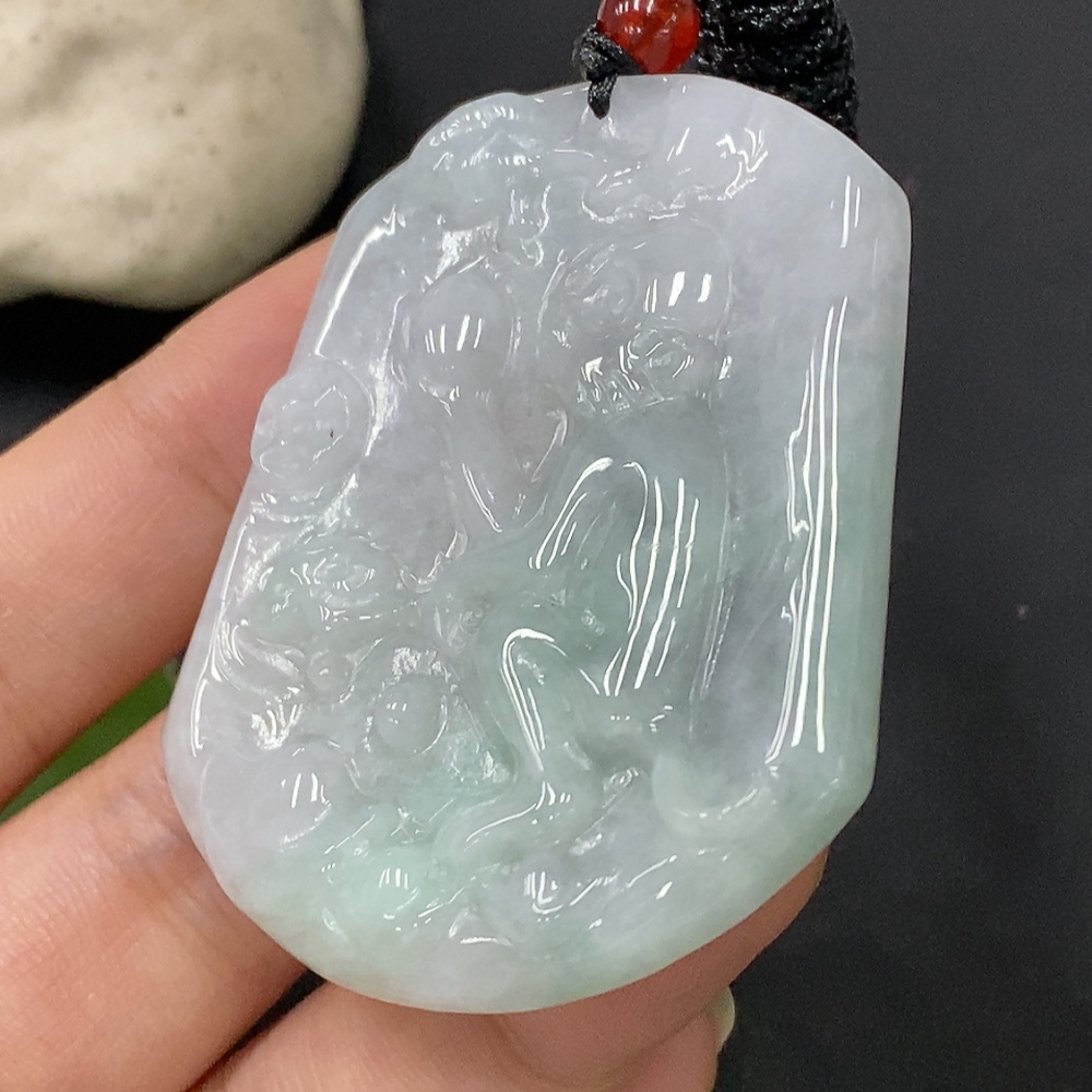 F29394196 JadeitePendant (Total Weight Without Rope: Approx. 30.35g)