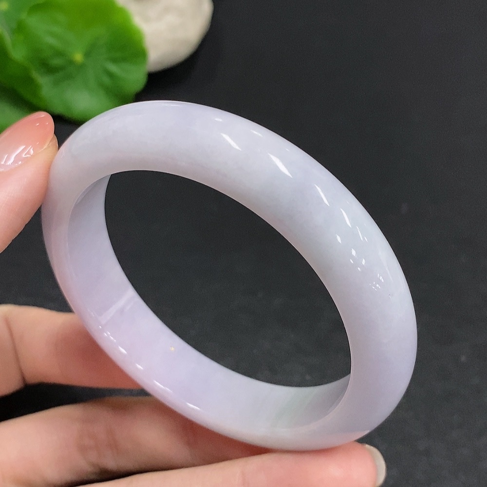 F34003077 Jadeite Round Bracelet, Total Weight Approx. 59.2g, Size 57