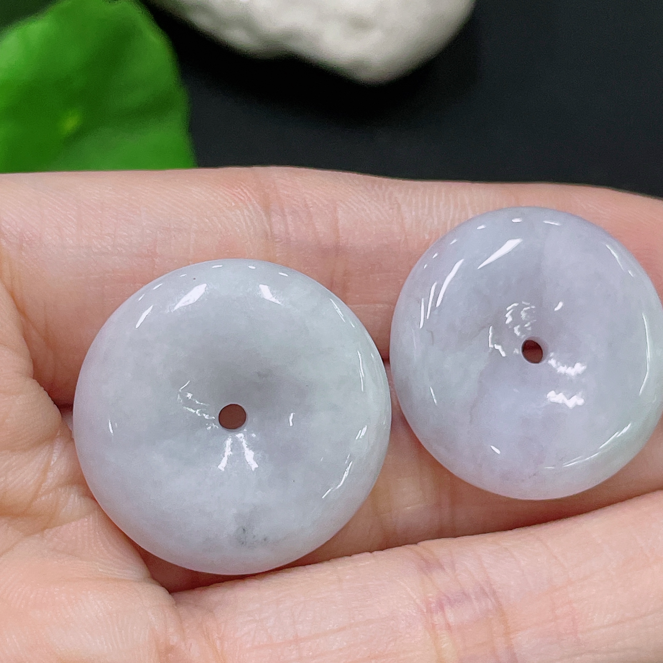 F33892988 Jadeite Pendant Peace Button Buddha