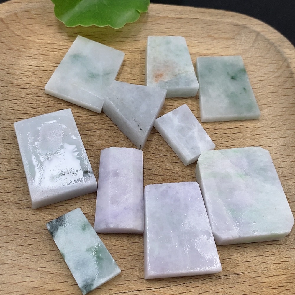 F32786822 Jadeite Plain Pendant Inlay Rough Including Other Mineral Components