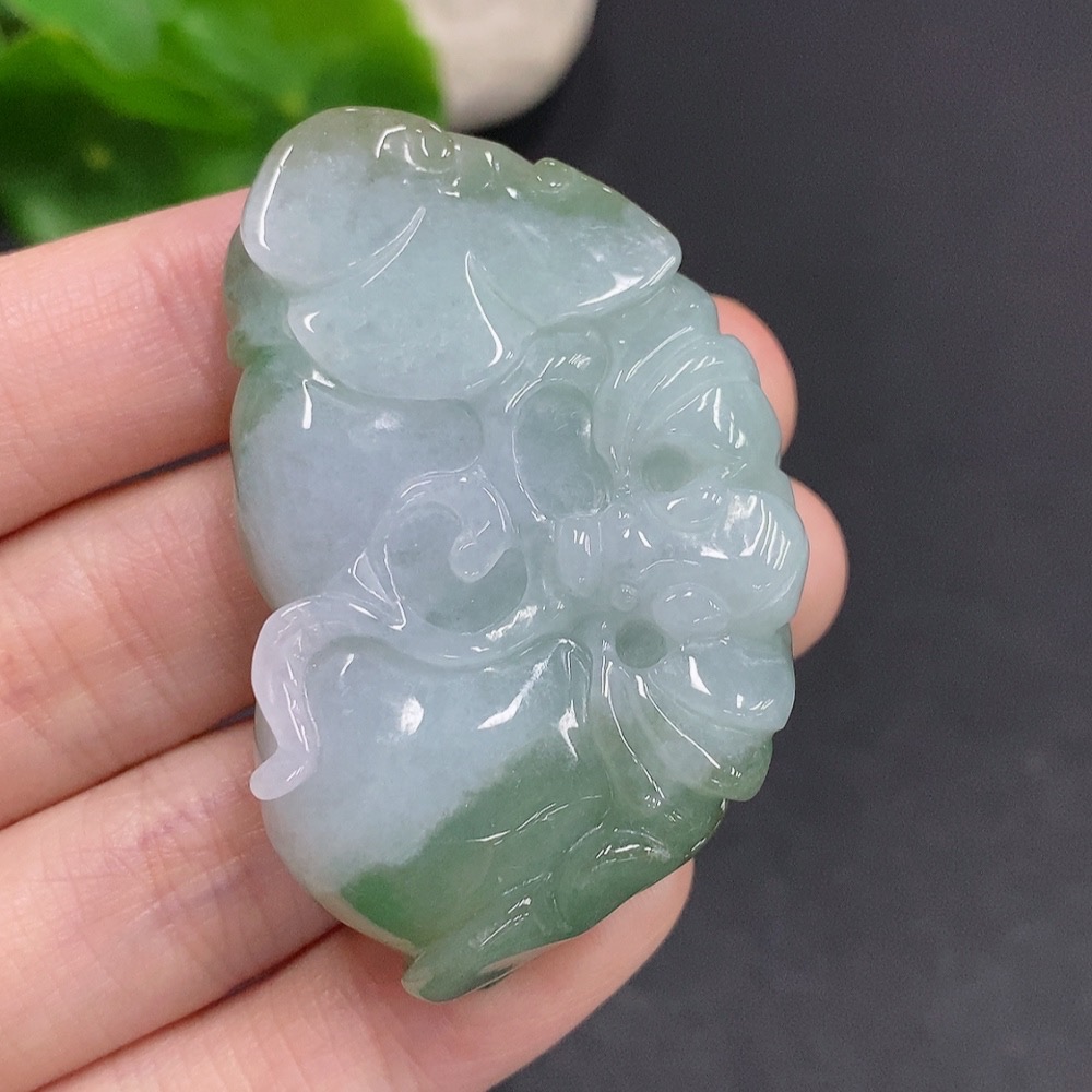 F35078547 Jadeite Fortune Before Your Eyes Pendant, Total Weight Approximately 47.8 Grams