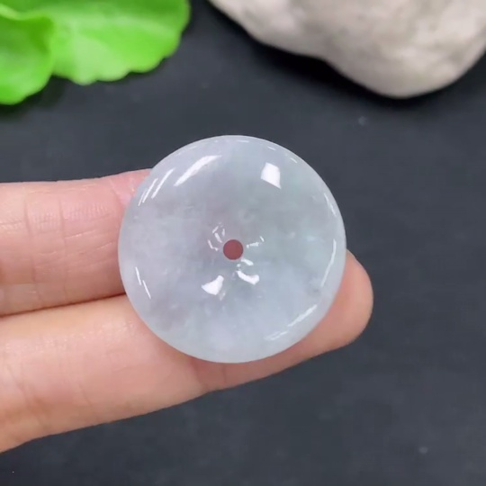 F31673647 JadeitePendant Peace Buckle Total Weight Approx. 7g