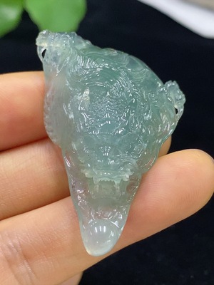 F35094709 Jadeite Dragon Pendant Total Weight Approx. 15.58g