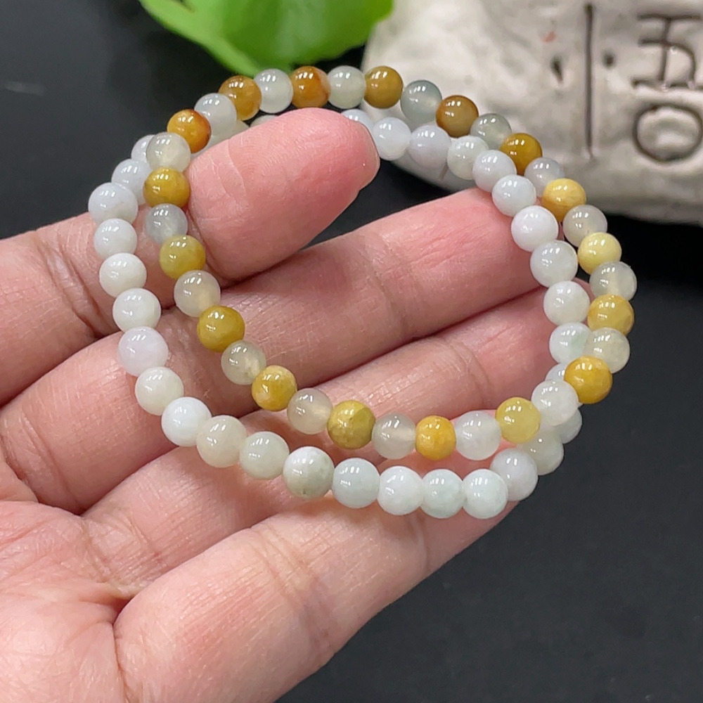 F35081292 Jadeite Beads Approx. 5.4mm