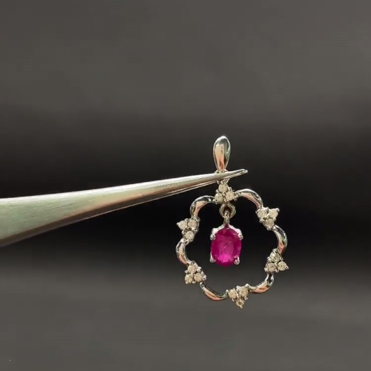 C32762767 Ruby Pendant Total Weight Approx. 2.00g 18k Gold Non-Diamond