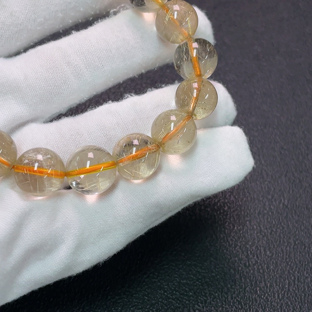 C34007946 Crystal Bracelet, Color Origin Undetermined, Total Weight Approx. 44.79g, Size About 12.2mm (Color)