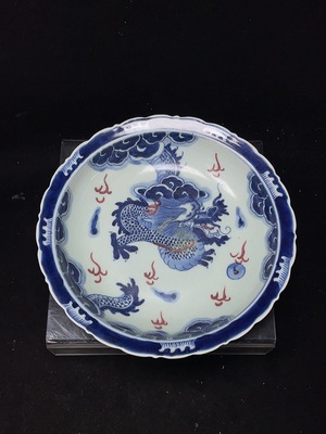 W41943489 陶瓷 全品 近代青花釉里红盘