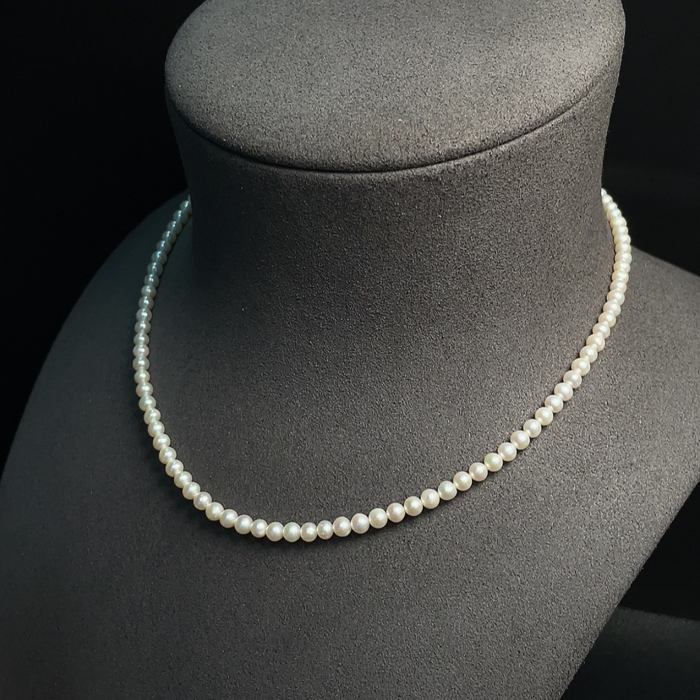 C33920942 Pearl Bead Strand Non-Gold Total Weight Approx. 8.28g Size About 3.8mm