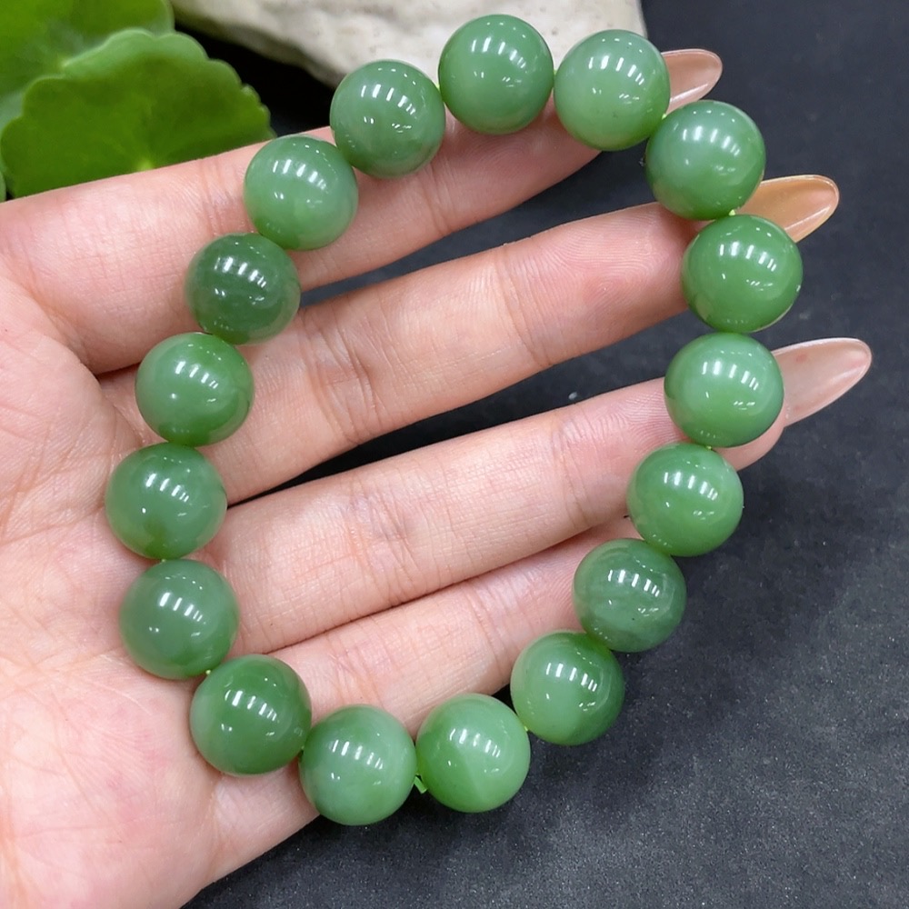 H32706042 Hetian Jade Bracelet, Approx. 11.7mm, Total Weight Approx. 46.2g