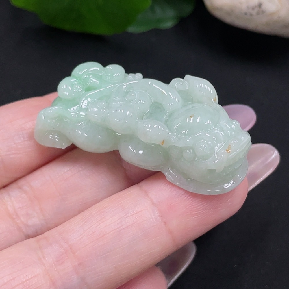 F35127986 Jadeite Pixiu Pendant, Total Weight Approximately 20g