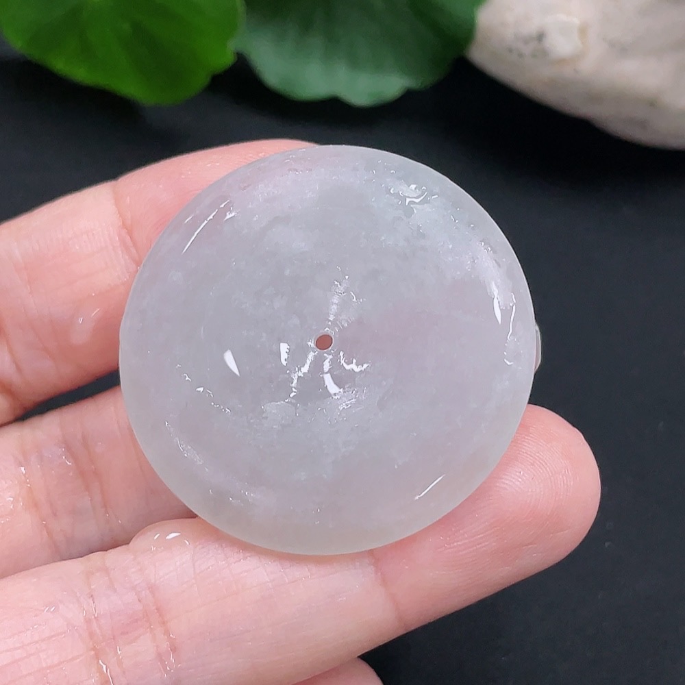 F30486129 Jadeite Rough Unpolished Peace Pendant, Total Weight Approx. 13.8g