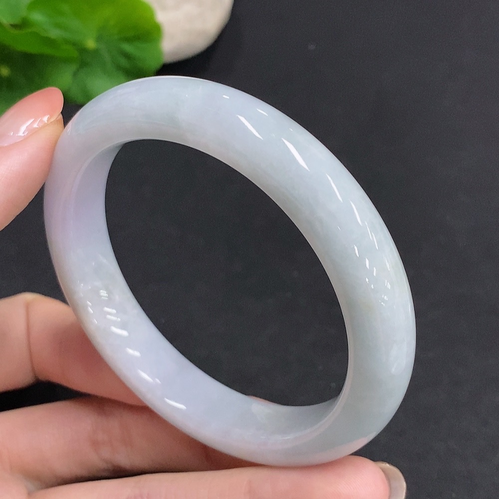 F34061243 Jadeite Round Bracelet Total Weight Approx. 60g Size 57