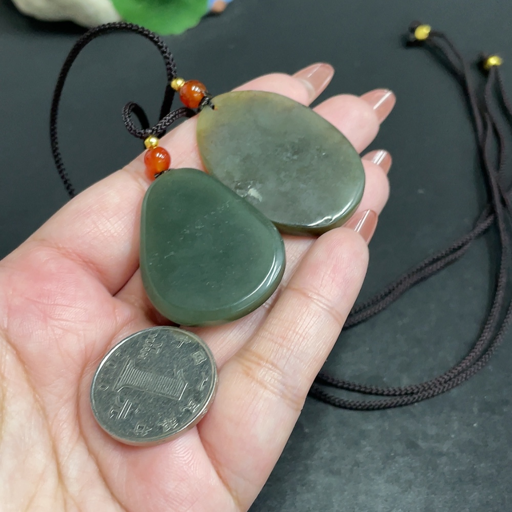 H34054875 Hetian Jade Pendant  Spirit Snake  Phoenix