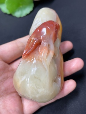 H41891778 老挝石手把件  兔子   货品总重约204.8g