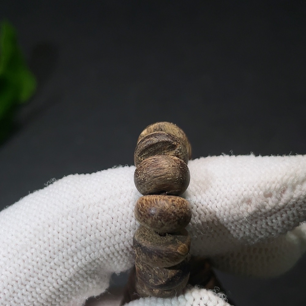 W34988785 Agarwood Bead Bracelet, Total Weight Approx. 10.8g, Bead Size 8.8mm