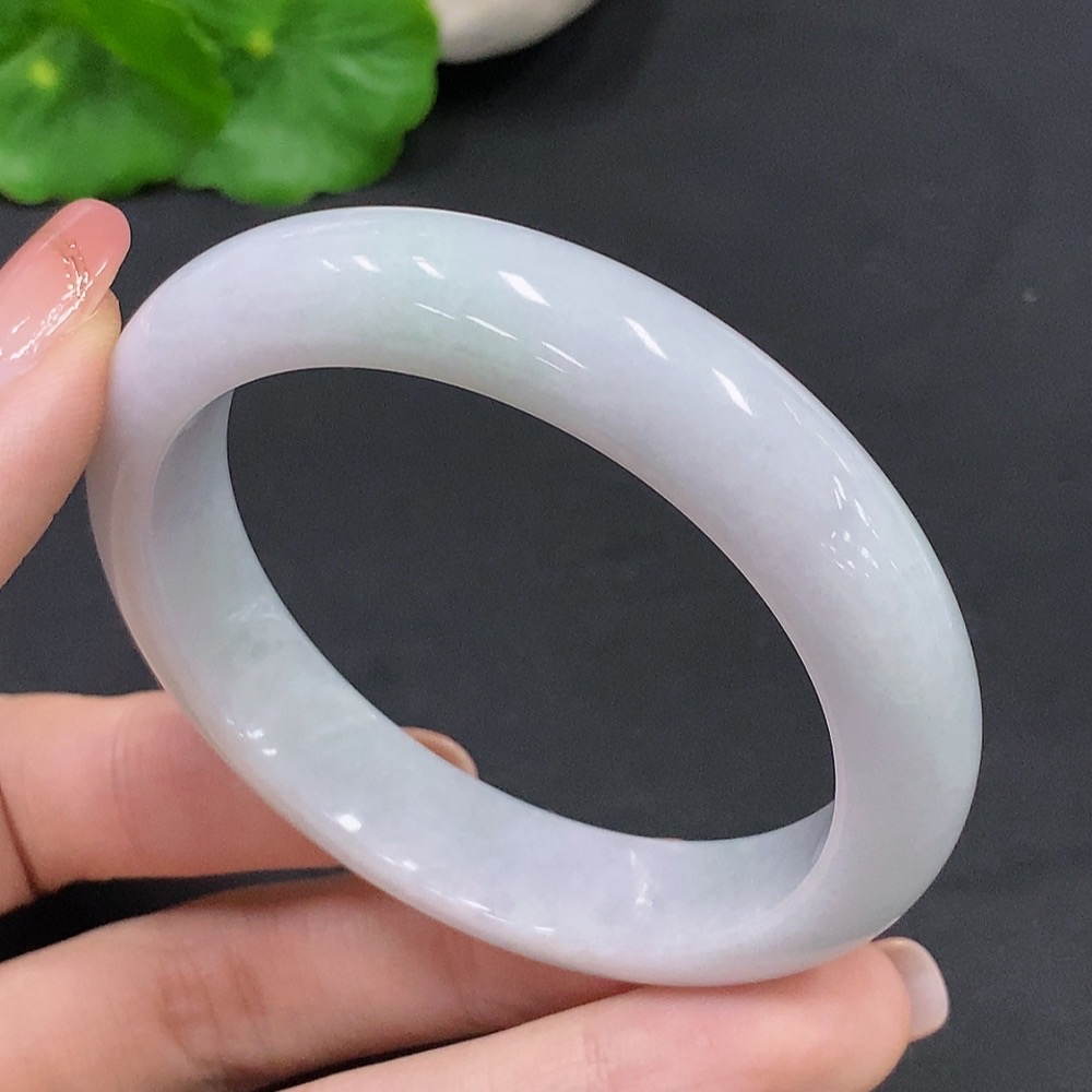 F26044946 Jadeite Round Bangle Total Weight Approx. 52g Size 54