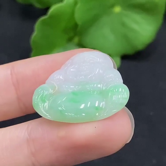 F32786863 Jadeite Buddha Inlay Piece Total Weight Approx. 2.07g