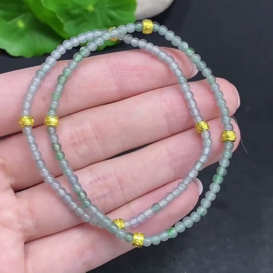 F34022504 Jadeite Bracelet Sell as a Lot Non-Gold Inlaid