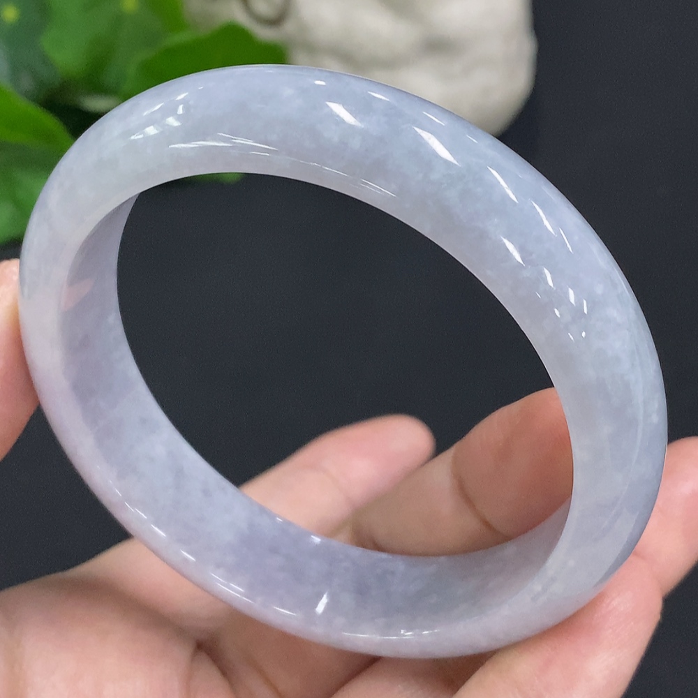 F34070515 Jadeite Round Bangle Size 59.3 Total Weight Approx. 61.5g