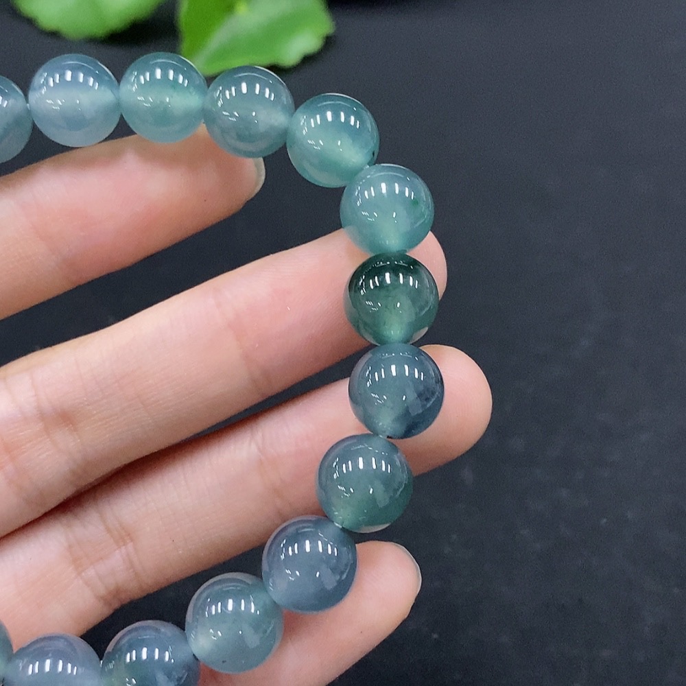 F33834167 Jadeite Bracelet Approx. 9.8mm Total Weight Approx. 32.3g