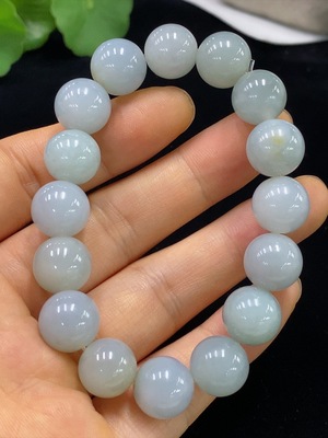 F34024205 Jadeite Bracelet Approx.11.8mm Total Weight About 43.81g Yellow Part Color Origin Undetermined